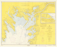 Cape Cod Canal and Approaches 1964 Old Map Nautical Chart AC Harbors 2 251 - Massachusetts