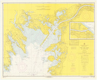 Cape Cod Canal and Approaches 1966 Old Map Nautical Chart AC Harbors 2 251 - Massachusetts