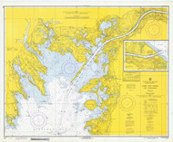 Cape Cod Canal and Approaches 1970 Old Map Nautical Chart AC Harbors 2 251 - Massachusetts