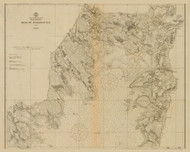 Head of Buzzards Bay 1912 Old Map Nautical Chart AC Harbors 2 251 - Massachusetts