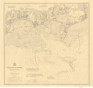 Hyannis Harbor 1896 B Old Map Nautical Chart AC Harbors 2 247 - Massachusetts