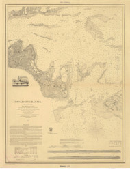 Muskeget Channel 1859 Old Map Nautical Chart AC Harbors 2 345 - Massachusetts