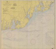 Nantucket Sound Osterville to Green Pond 1943 C Old Map Nautical Chart AC Harbors 2 259 - Massachusetts