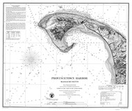 Provincetown Harbor 1857 Old Map Nautical Chart AC Harbors 2 341 - Massachusetts