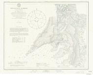 Wellfleet Harbor 1917 B Old Map Nautical Chart AC Harbors 2 340 - Massachusetts