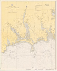 Westport River and Approaches 1940 Old Map Nautical Chart AC Harbors 2 237 - Massachusetts