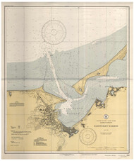 Nantucket Harbor 1936 Old Map Nautical Chart AC Harbors 2 343 - Massachusetts