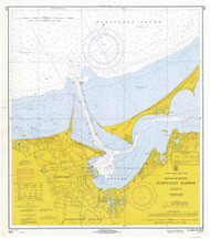 Nantucket Harbor 1969 Old Map Nautical Chart AC Harbors 2 343 - Massachusetts