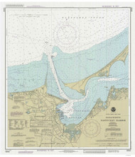 Nantucket Harbor 1989 Old Map Nautical Chart AC Harbors 2 343 - Massachusetts