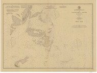 Eastern Entrance to Nantucket Sound 1900 Old Map Nautical Chart AC Harbors 2 250 - Massachusetts