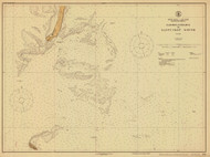 Eastern Entrance to Nantucket Sound 1926 Old Map Nautical Chart AC Harbors 2 250 - Massachusetts