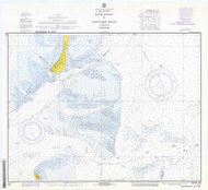Eastern Entrance to Nantucket Sound 1973 Old Map Nautical Chart AC Harbors 2 250 - Massachusetts