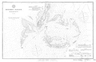 Monomoy Passage 1890 Old Map Nautical Chart AC Harbors 2 344 - Massachusetts