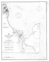 Edgartown Harbor 1892 Old Map Nautical Chart AC Harbors 2 346 - Massachusetts