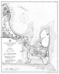 Edgartown Harbor 1902 Old Map Nautical Chart AC Harbors 2 346 - Massachusetts