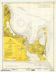 Edgartown Harbor 1961 Old Map Nautical Chart AC Harbors 2 346 - Massachusetts