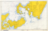 Woods Hole 1966 Old Map Nautical Chart AC Harbors 2 348 - Massachusetts