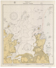 Cohasset Harbor 1933b - Old Map Nautical Chart AC Harbors 1 242 - Massachusetts
