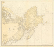 Ipswich Bay to Gloucester Harbor 1920b - Old Map Nautical Chart AC Harbors 1 243 - Massachusetts