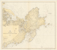 Ipswich Bay to Gloucester Harbor 1923b - Old Map Nautical Chart AC Harbors 1 243 - Massachusetts