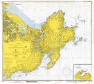 Ipswich Bay to Gloucester Harbor 1971 - Old Map Nautical Chart AC Harbors 1 243 - Massachusetts