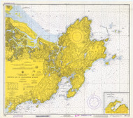 Ipswich Bay to Gloucester Harbor 1972 - Old Map Nautical Chart AC Harbors 1 243 - Massachusetts