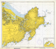 Ipswich Bay to Gloucester Harbor 1973 - Old Map Nautical Chart AC Harbors 1 243 - Massachusetts