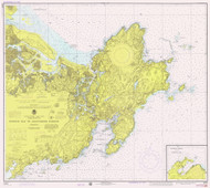 Ipswich Bay to Gloucester Harbor 1975 - Old Map Nautical Chart AC Harbors 1 243 - Massachusetts