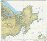 Ipswich Bay to Gloucester Harbor 1977 - Old Map Nautical Chart AC Harbors 1 243 - Massachusetts