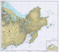 Ipswich Bay to Gloucester Harbor 1983 - Old Map Nautical Chart AC Harbors 1 243 - Massachusetts