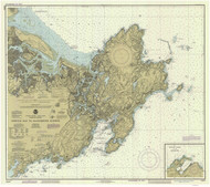 Ipswich Bay to Gloucester Harbor 1989 - Old Map Nautical Chart AC Harbors 1 243 - Massachusetts