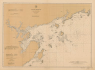 Salem Harbor and Approaches Massachusetts 1897 - Old Map Nautical Chart AC Harbors 1 244 - Massachusetts