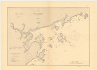Salem Harbor and Approaches Massachusetts 1905 - Old Map Nautical Chart AC Harbors 1 244 - Massachusetts