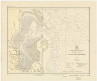 Scituate Harbor 1925 - Old Map Nautical Chart AC Harbors 1 232 - Massachusetts