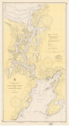 Gloucester Harbor and Annisquam River 1945 - Old Map Nautical Chart AC Harbors 1 233 - Massachusetts