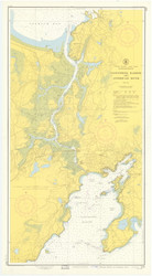 Gloucester Harbor and Annisquam River 1954 - Old Map Nautical Chart AC Harbors 1 233 - Massachusetts
