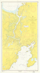 Gloucester Harbor and Annisquam River 1963 - Old Map Nautical Chart AC Harbors 1 233 - Massachusetts