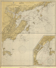 Salem and Lynn Harbors 1931 - Old Map Nautical Chart AC Harbors 1 240 - Massachusetts