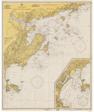 Salem and Lynn Harbors 1940 - Old Map Nautical Chart AC Harbors 1 240 - Massachusetts