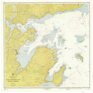 Salem, Marblehead, and Beverly Harbors 1954 - Old Map Nautical Chart AC Harbors 1 241 - Massachusetts