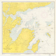 Salem, Marblehead, and Beverly Harbors 1966 - Old Map Nautical Chart AC Harbors 1 241 - Massachusetts