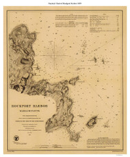 Rockport Harbor 1859 B - Old Map Nautical Chart AC Harbors 1 333 - Massachusetts