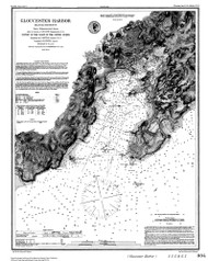 Gloucester Harbor 1877b - Old Map Nautical Chart AC Harbors 1 334 - Massachusetts