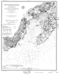 Gloucester Harbor 1890 - Old Map Nautical Chart AC Harbors 1 334 - Massachusetts