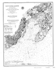 Gloucester Harbor 1897 - Old Map Nautical Chart AC Harbors 1 334 - Massachusetts