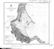 Plymouth, Kingston, and Duxbury Harbors 1875a - Old Map Nautical Chart AC Harbors 1 338 - Massachusetts