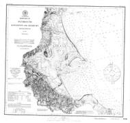 Plymouth, Kingston, and Duxbury Harbors 1875c - Old Map Nautical Chart AC Harbors 1 338 - Massachusetts