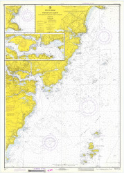 Portsmouth Harbor - Cape Neddick Harbor to Isles of Shoals 1973 - Old Map Nautical Chart AC Harbors 1 211 - Maine