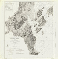 Portland Harbor 1866 - Old Map Nautical Chart AC Harbors 1 325 - Maine