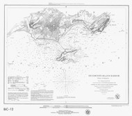 Richmonds Island Harbor 1851 B - Old Map Nautical Chart AC Harbors 1 327 - Maine